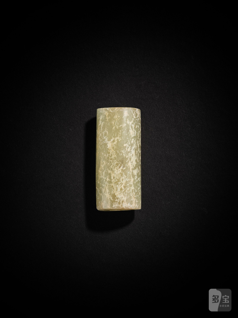 青玉管 | A PALE GREEN JADE BEAD - 图4